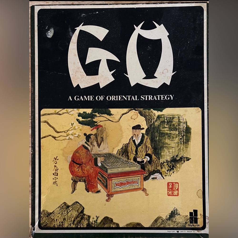 Classic Go Board Game - Black and Gold